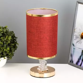 Настольная лампа «Мелисса» Е27 40 Вт золото-бордовый 141429.5 см RISALUX