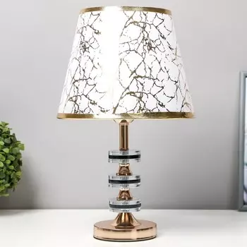 Настольная лампа "Неонилла" Е27 40Вт золото 25х25х42 см RISALUX