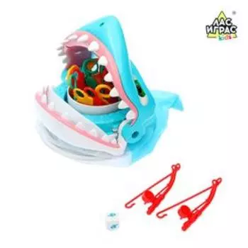 Настольная игра «Акула атакует», удочка, кубик, уценка (в комплекте 1 удочка)