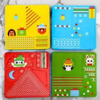Настольная игра для малышей «Новогодний городок» EVA+карточки