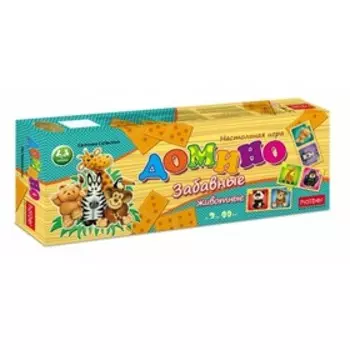 Настольная игра «Домино. Забавные животные»