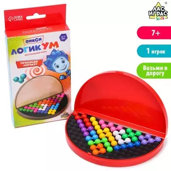 Настольная игра-головоломка на логику «ЛогикУМ», 180 заданий, Фиксики