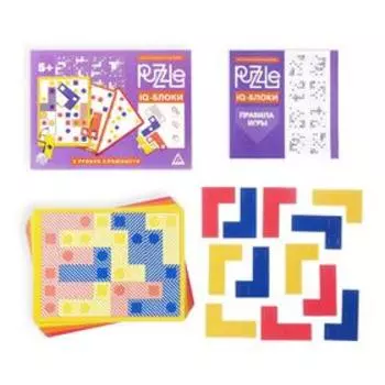 Настольная игра головоломка Puzzle «IQ-блоки. 12 элементов» 2 вид, 5+