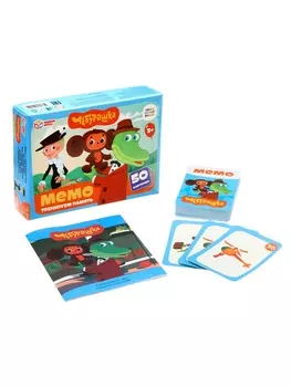 Настольная игра МЕМО «Чебурашка», 50 карточек