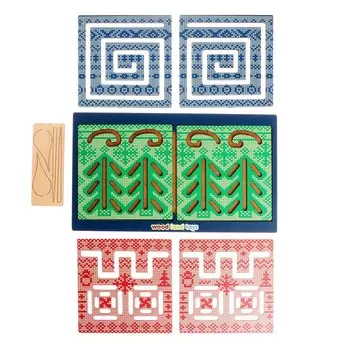 Настольная игра «Межполушарные доски. Новогодние орнаменты»