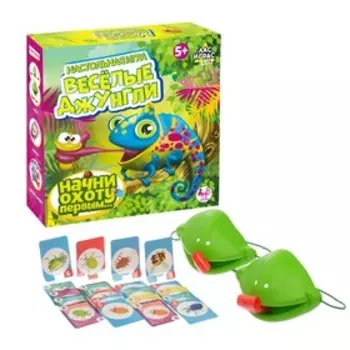 Настольная игра на реакцию «Джунгли зовут», с масками и карточками, уценка