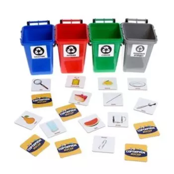 Настольная игра «Сортируем мусор», уценка (помята упаковка)