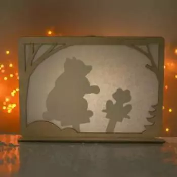 Теневой театр по мотивам сказки «Рукавичка»