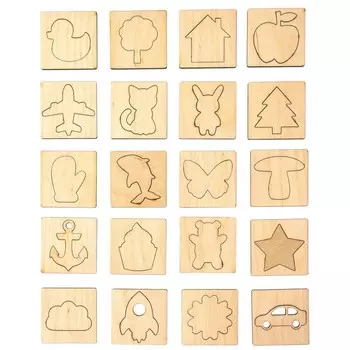 Настольная игра «Трафареты», деревянные