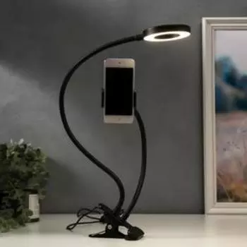 Настольная лампа 16283/1 LED USB черный 11х9х67 см