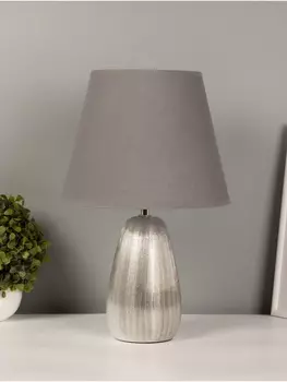 Настольная лампа 16418/1SL E14 40 Вт серебро 222236.5 см RISALUX