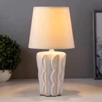 Настольная лампа 16498/1 E14 40Вт бело-золотой 20х20х33 см