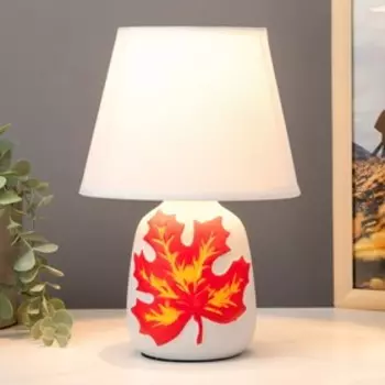 Настольная лампа 16536/1RD E14 40Вт бело-красный 17,5х17,5х26,5 см RISALUX