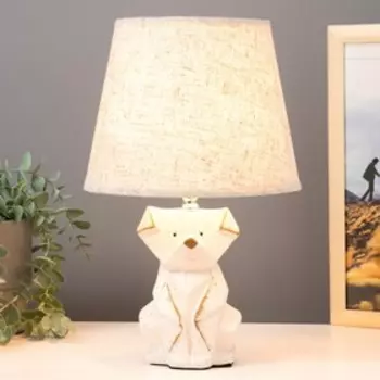 Настольная лампа 16541/1 E14 40Вт бело-бежевый 20х20х32 см RISALUX