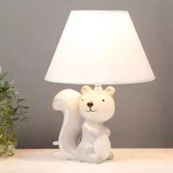 Настольная лампа 16548/1GR E14 40Вт бело-серый 20х20х28 см RISALUX