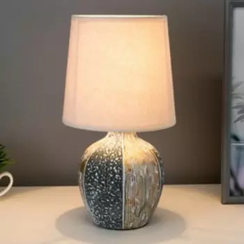 Настольная лампа 16563/1GY E14 40Вт серо-золотой 15,5х15,5х30 см