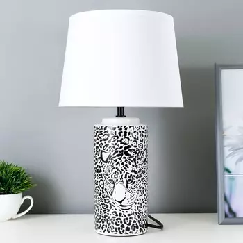 Настольная лампа 16567/1 E14 40Вт бело-черный 22,5х22,5х41,5 см RISALUX