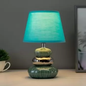 Настольная лампа 16581/1AR E14 40Вт лазурный 17,5х17,5х27 см