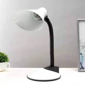 Настольная лампа 16672/1WT E27 40Вт белый 19х17х40 см