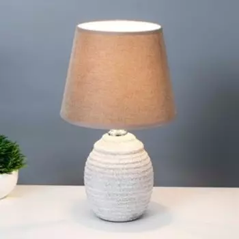 Настольная лампа 16793/1GR E14 40Вт бело-серый 20x20x32 см RISALUX