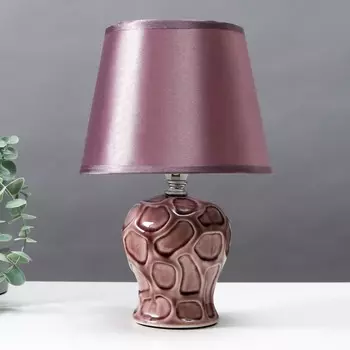 Настольная лампа 16796/1PR E14 40Вт фиолетовый 17x17x26 см RISALUX