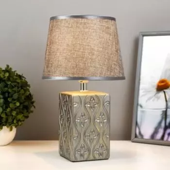 Настольная лампа 16830/1GR E14 40Вт серый 20х20х34 см