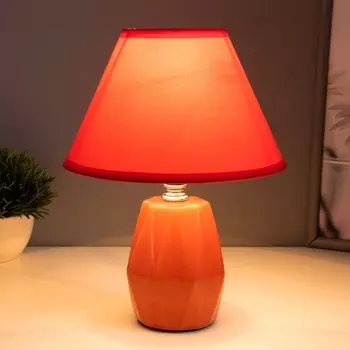Настольная лампа 16877/1RD E14 40Вт красный 18х18х24 см RISALUX