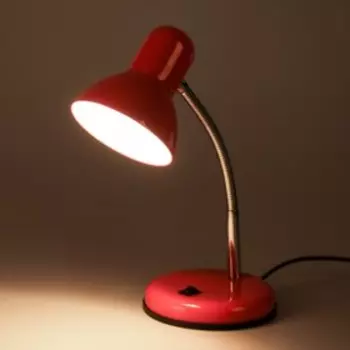 Настольная лампа 1x60W E27 розовая 14x14x33см