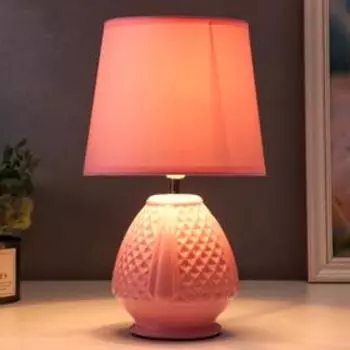 Настольная лампа 32214YM PINK, 1х40Вт Е14, цвет розовый