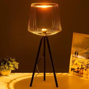 Настольная лампа 42872/1BK Е27 40 Вт синий золото 242457 см RISALUX