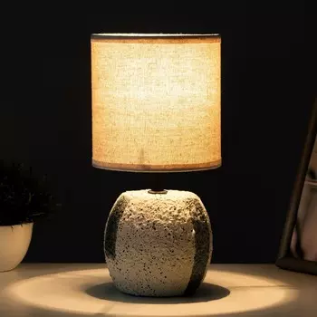 Настольная лампа «Аделла» Е14 40 Вт бело-серый 121226 см RISALUX