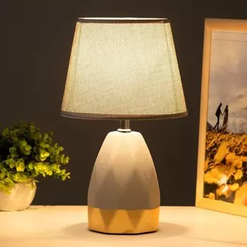 Настольная лампа «Адилин» E14 40 Вт серый-золото 212134 см RISALUX