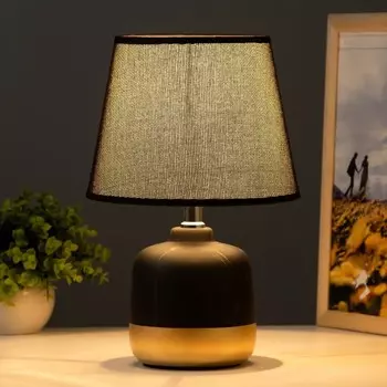 Настольная лампа «Агас» E14 40 Вт черный-золото 202031 см RISALUX