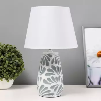 Настольная лампа «Аиша» Е14 40 Вт бело-серый 222236 см
