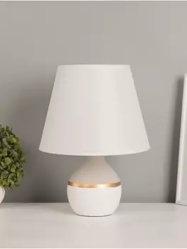 Настольная лампа «Алаис» E14 40 Вт бело-серый 252535.5 см RISALUX