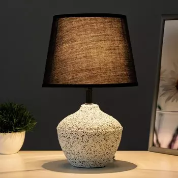 Настольная лампа «Алетта» Е14 40 Вт бело-черный 202036 см RISALUX