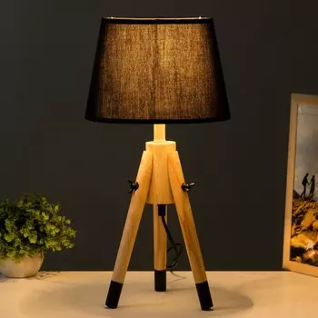 Настольная лампа «Алсен» Е27 40 Вт черный 242448 см RISALUX