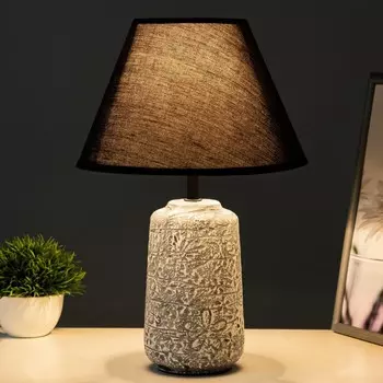 Настольная лампа RISALUX «Амальтея», Е14, 40 Вт, бело-черный, 22.522.536 см