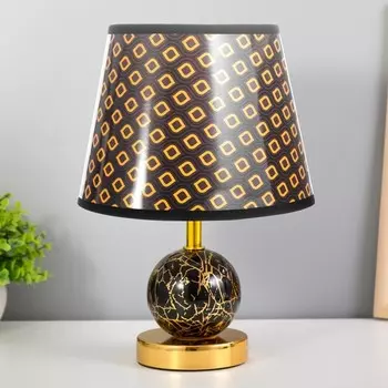 Настольная лампа «Амалия» E14 40 Вт черный золото 202030 см RISALUX