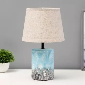 Настольная лампа RISALUX «Аманда», Е27, 40 Вт, серо-голубой, 202033 см