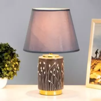 Настольная лампа Амелия E14 40Вт черно-золотой 24х24х37 см