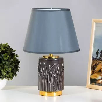 Настольная лампа Амелия E14 40Вт черно-золотой 24х24х37 см