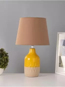 Настольная лампа «Анабелла» 115 Вт Е14 желтый/бежевый 252541 см