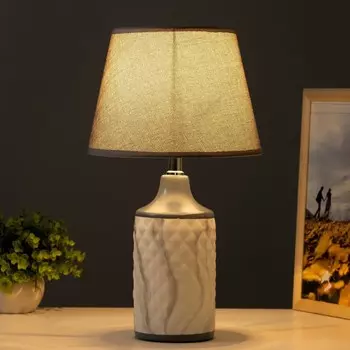 Настольная лампа RISALUX «Аннет», E14, 40 Вт, бело-серый, 232341 см