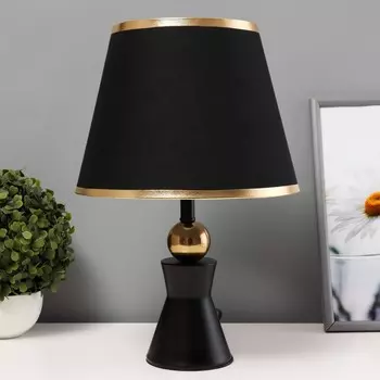 Настольная лампа RISALUX «Анси», Е27, 40 Вт, черно-золотой, 232340 см