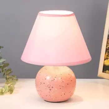 Настольная лампа RISALUX «Антерс», Е14, 40 Вт, розовый, 202025 см