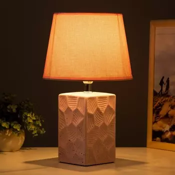 Настольная лампа RISALUX «Ариэль», Е14, 40 Вт, розовый, 202033 см