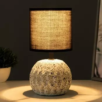 Настольная лампа RISALUX «Арнелла», Е14, 40 Вт, бело-черный, 121226 см