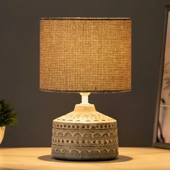 Настольная лампа «Асенди» Е14 40 Вт бело-серый 151525 см RISALUX