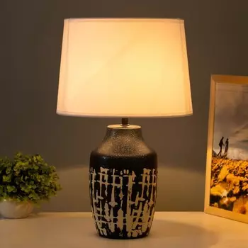 Настольная лампа «Асфея» Е27 40 Вт бело -синий 282845.5 см RISALUX